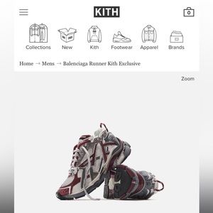 BALENCIAGA × KITH MEN'S RUNNER SNEAKER